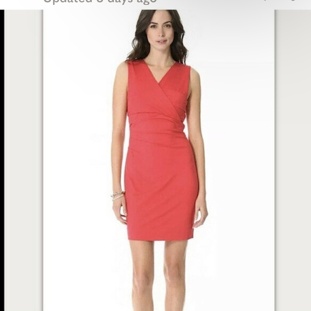 Diane Von Furstenberg DVF parker jersey red currant Bodycon Dress small $285